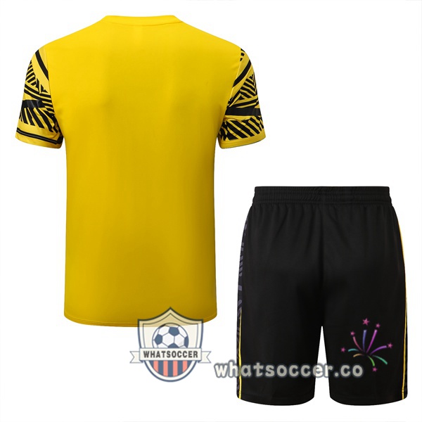 Dortmund BVB Training T-Shirts + Shorts Yellow 2022-2023