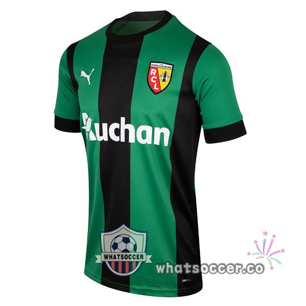 RC Lens Away Soccer Jerseys Green Black 2022-2023
