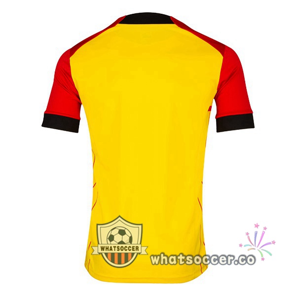 RC Lens Home Soccer Jerseys Yellow Red 2022-2023
