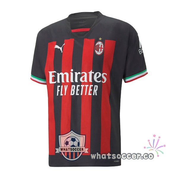 AC Milan Home Soccer Jerseys Red 2022-2023
