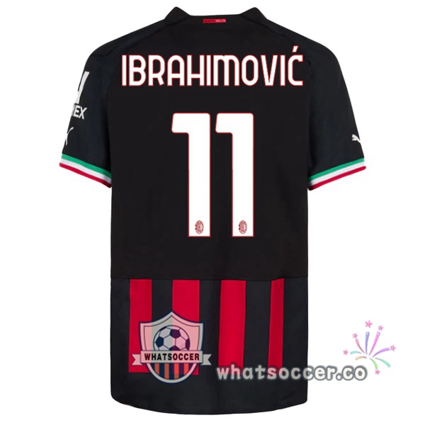 AC Milan (IBRAHIMOVIĆ 11) Home Soccer Jerseys Red 2022-2023
