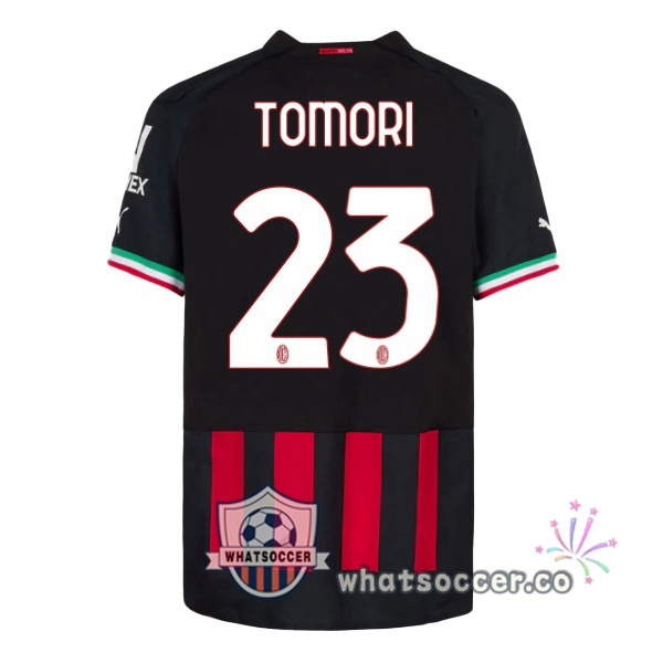 AC Milan (TOMORI 23) Home Soccer Jerseys Red 2022-2023