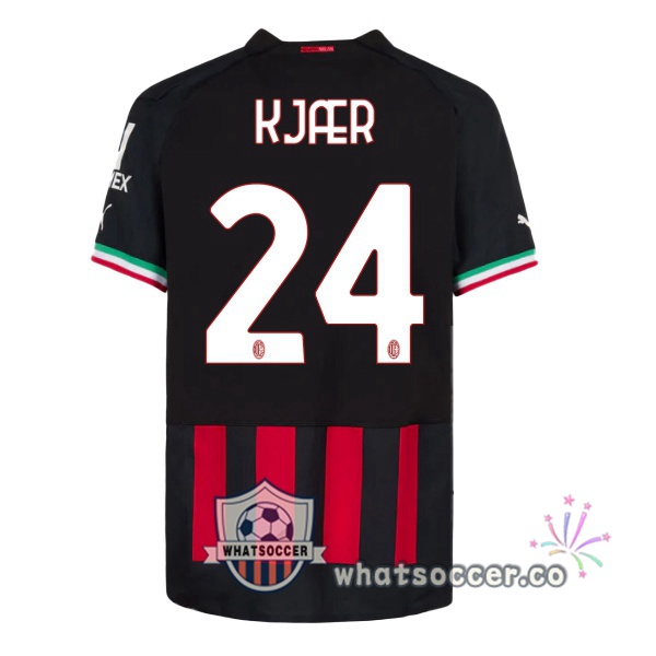 AC Milan (KJÆR 24) Home Soccer Jerseys Red 2022-2023