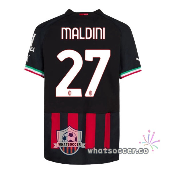 AC Milan (MALDINI 27) Home Soccer Jerseys Red 2022-2023