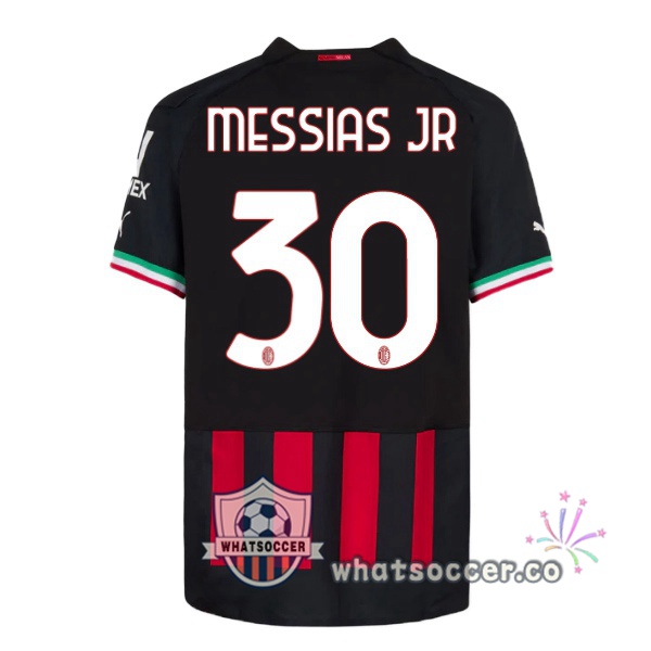 AC Milan (MESSIAS JR 30) Home Soccer Jerseys Red 2022-2023