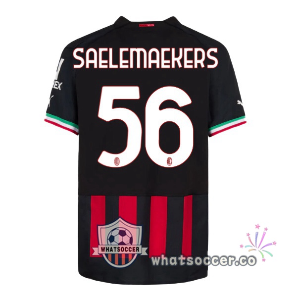 AC Milan (SAELEMAEKERS 56) Home Soccer Jerseys Red 2022-2023