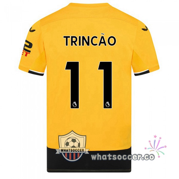 Wolves (TRINCAO 11) Home Soccer Jerseys Yellow 2022-2023
