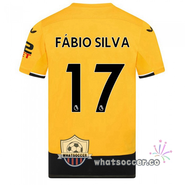Wolves (FABIO SILVA 17) Home Soccer Jerseys Yellow 2022-2023