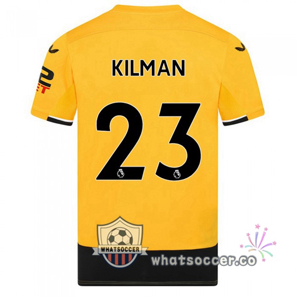 Wolves (KILMAN 23) Home Soccer Jerseys Yellow 2022-2023