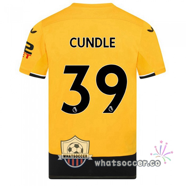 Wolves (CUNDLE 39) Home Soccer Jerseys Yellow 2022-2023