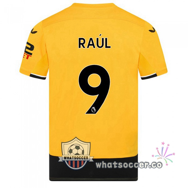 Wolves (RAUL 9) Home Soccer Jerseys Yellow 2022-2023