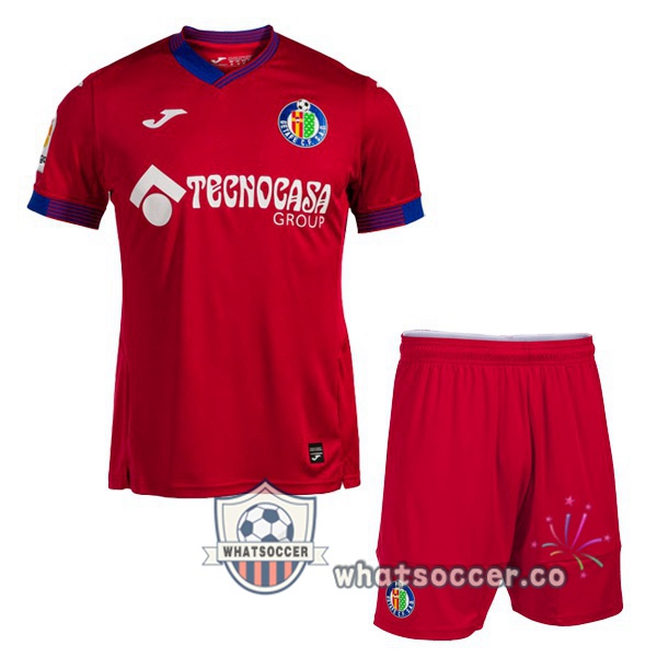 FC Getafe CF Kids Away Soccer Jerseys Red 2022-2023