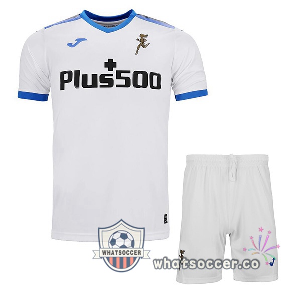 Atalanta Kids Away Soccer Jerseys White 2022-2023