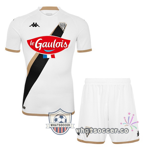 Angers SCO Kids Away Soccer Jerseys White 2022-2023
