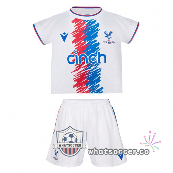 Crystal Palace Kids Home Soccer Jerseys White 2022-2023