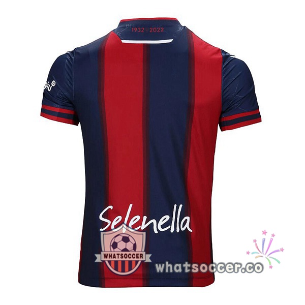 Bologna Home Soccer Jerseys Red Blue 2022-2023