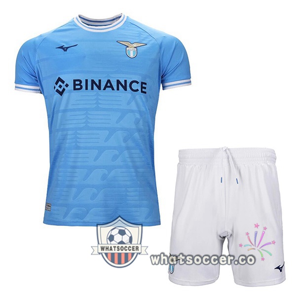 SS Lazio Kids Home Soccer Jerseys Blue 2022-2023