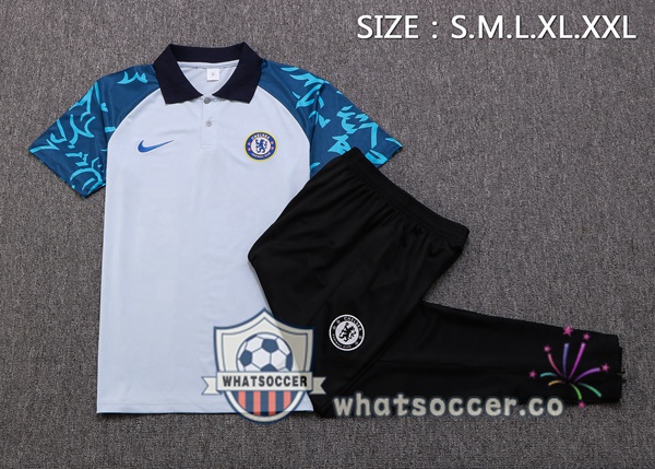 Training Polo FC Chelsea + Pants White 2022-2023