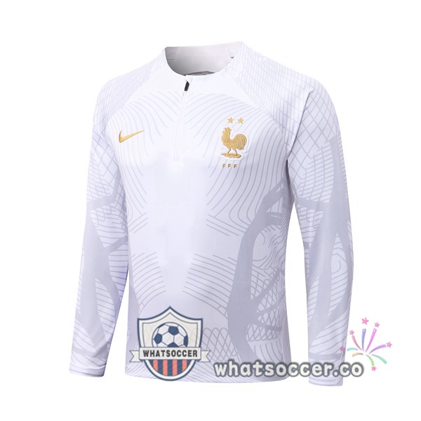 France White Soccer Sweater 2022-2023