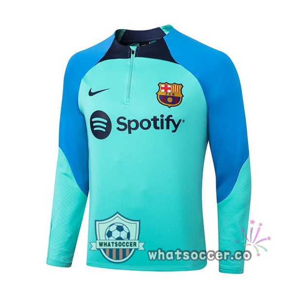 FC Barcelona Blue Green Soccer Sweater 2022-2023