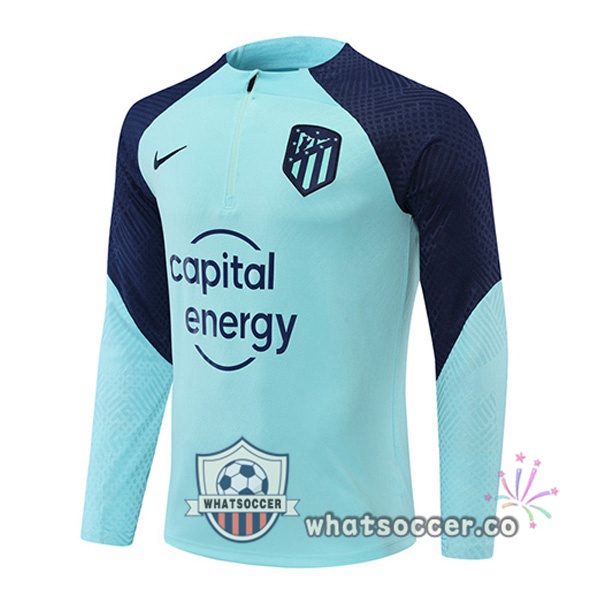 Atletico Madrid Blue Soccer Sweater 2022-2023