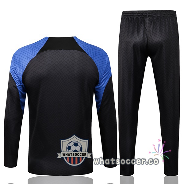 Paris PSG Black Blue Tracksuit 2022-2023