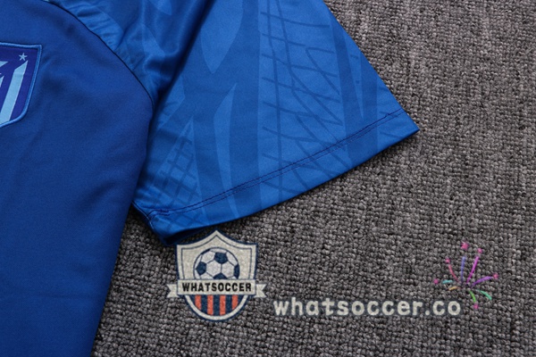 Atletico Madrid Training T-Shirts + Shorts Blue 2022-2023