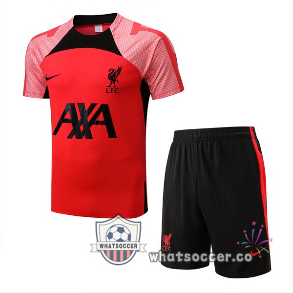FC Liverpool Training T-Shirts + Shorts Red 2022-2023