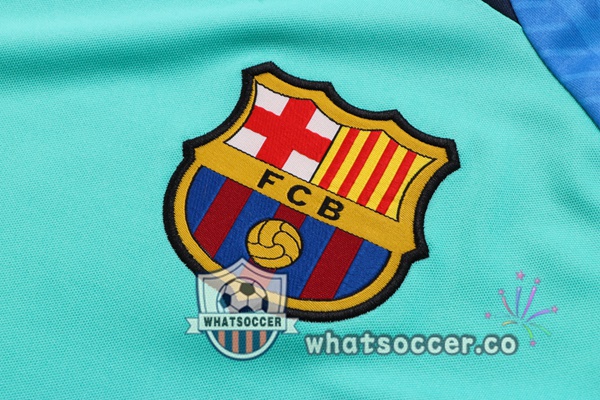 FC Barcelona Training T-Shirts + Shorts Green 2022-2023