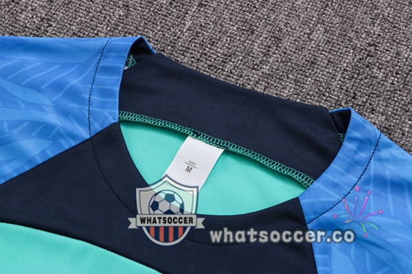 FC Barcelona Training T-Shirts + Shorts Green 2022-2023