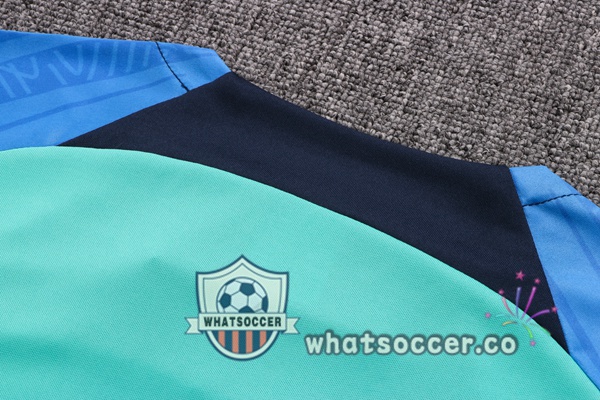FC Barcelona Training T-Shirts + Shorts Green 2022-2023