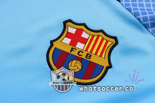 FC Barcelona Training T-Shirts + Shorts Blue 2022-2023