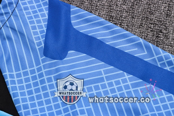 FC Barcelona Training T-Shirts + Shorts Blue 2022-2023
