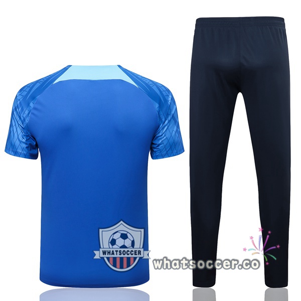 England Training T-Shirts + Pants Blue 2022-2023