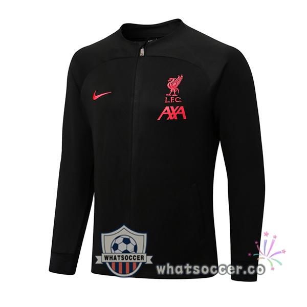 FC Liverpool Black Soccer Jacket 2022-2023