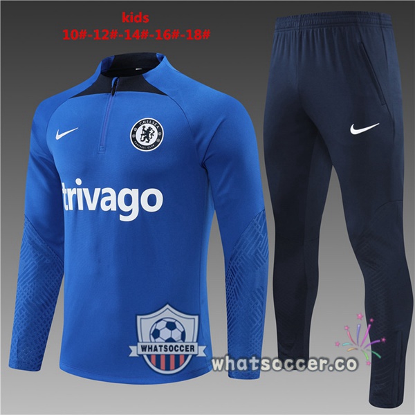 FC Chelsea Kids Blue Tracksuit 2022-2023