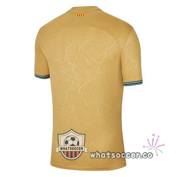 FC Barcelona Away Soccer Jerseys Yellow 2022-2023