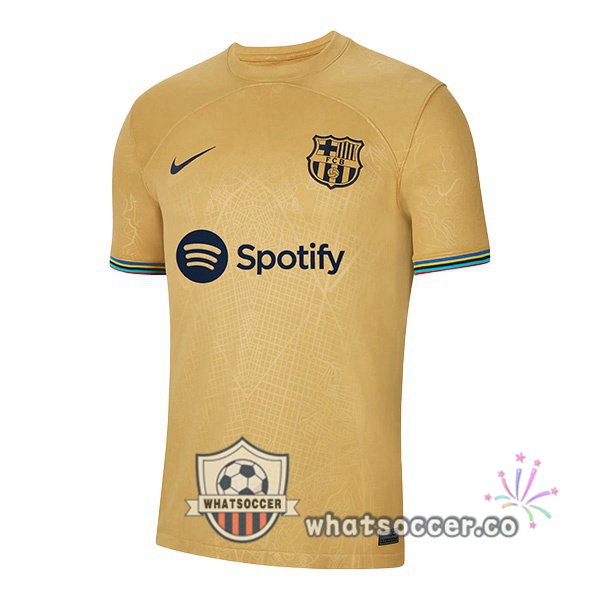 FC Barcelona Away Soccer Jerseys Yellow 2022-2023