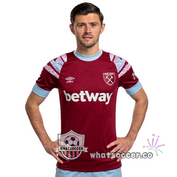 West Ham Home Soccer Jerseys Red 2022-2023
