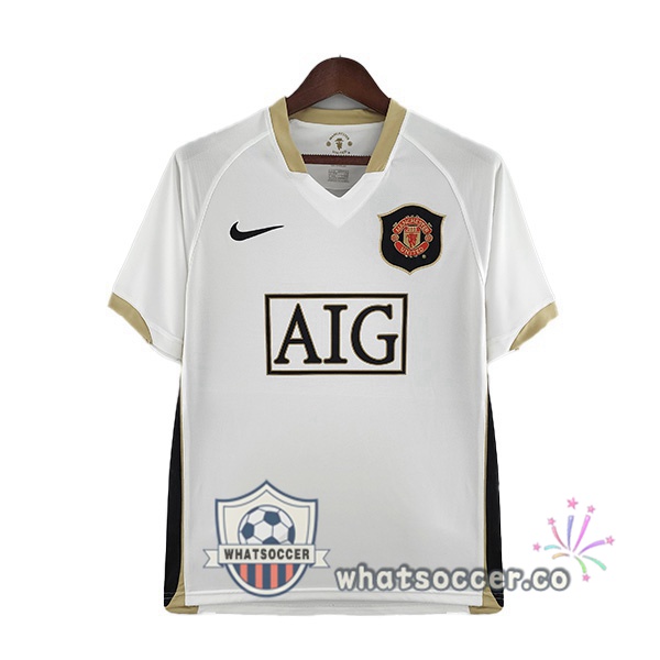 Manchester United Retro Away Soccer Jerseys White 2006-2007