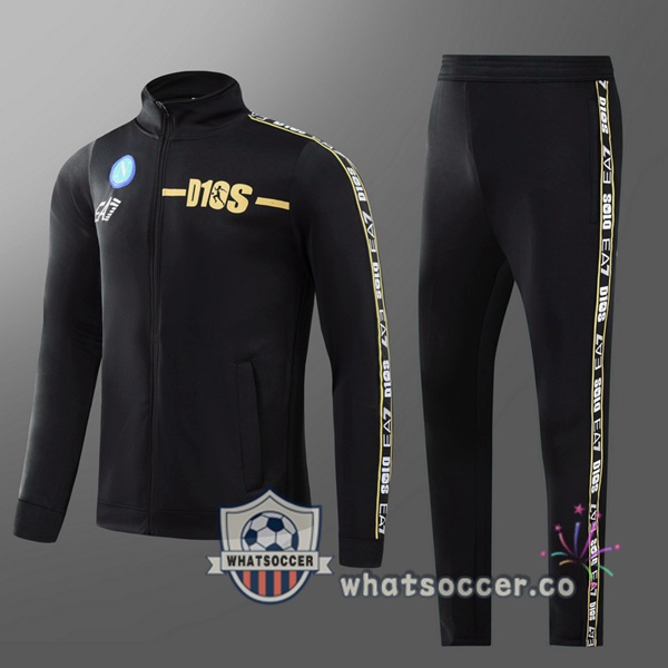 SSC Napoli Kids Black Tracksuit 2022-2023