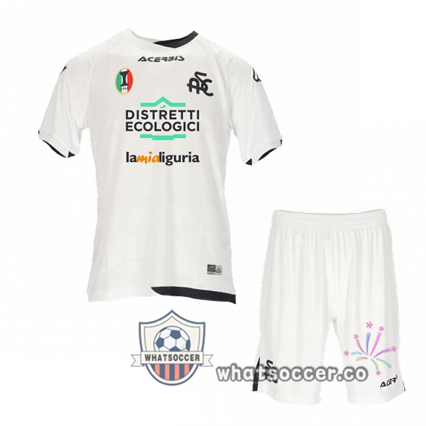 Spezia Calcio Kids Home Soccer Jerseys White 2022-2023