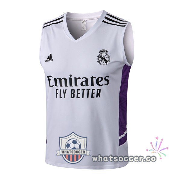 Real Madrid White Soccer Vest 2022-2023