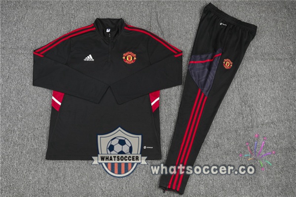 Manchester United Black Tracksuit 2022-2023