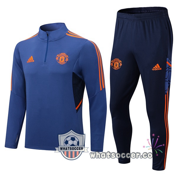 Manchester United Blue Tracksuit 2022-2023