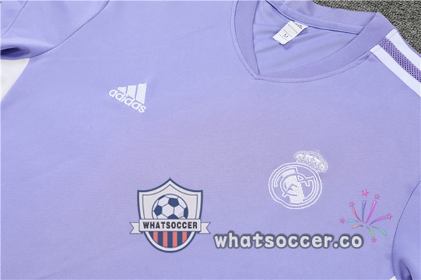 Real Madrid Training T-Shirts + Shorts Purple 2022-2023