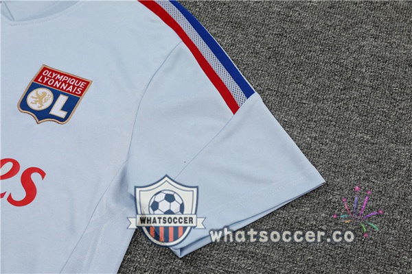 Olympique Lyonnais Training T-Shirts + Shorts Gray 2022-2023
