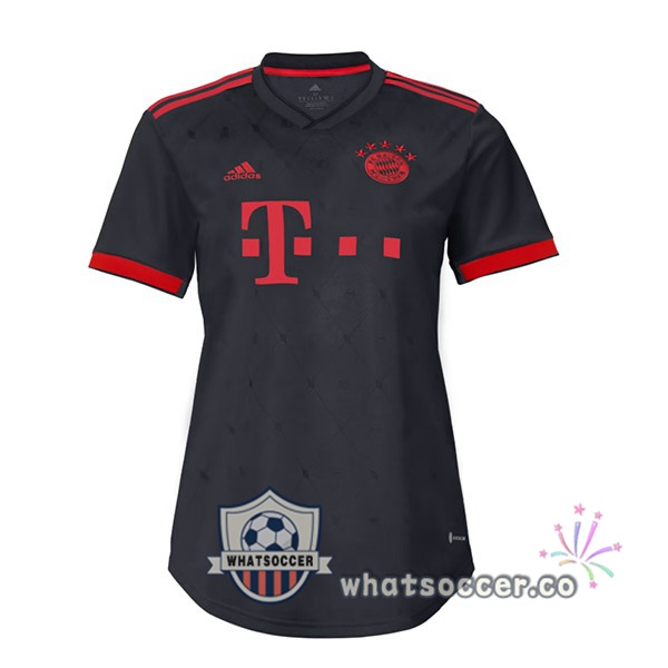 Bayern Munich Women Third Soccer Jerseys Black 2022-2023