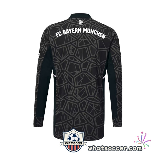 Bayern Munich Goalkeeper Long Sleeve Soccer Jerseys Black 2022-2023