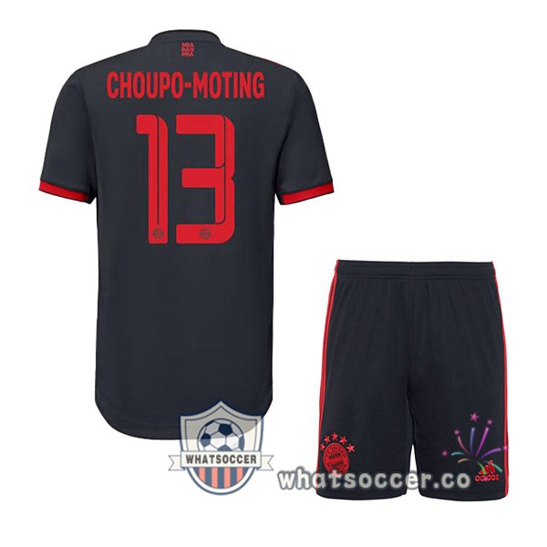Bayern Munich (Choupo-Moting 13) Kids Third Soccer Jerseys Black 2022-2023